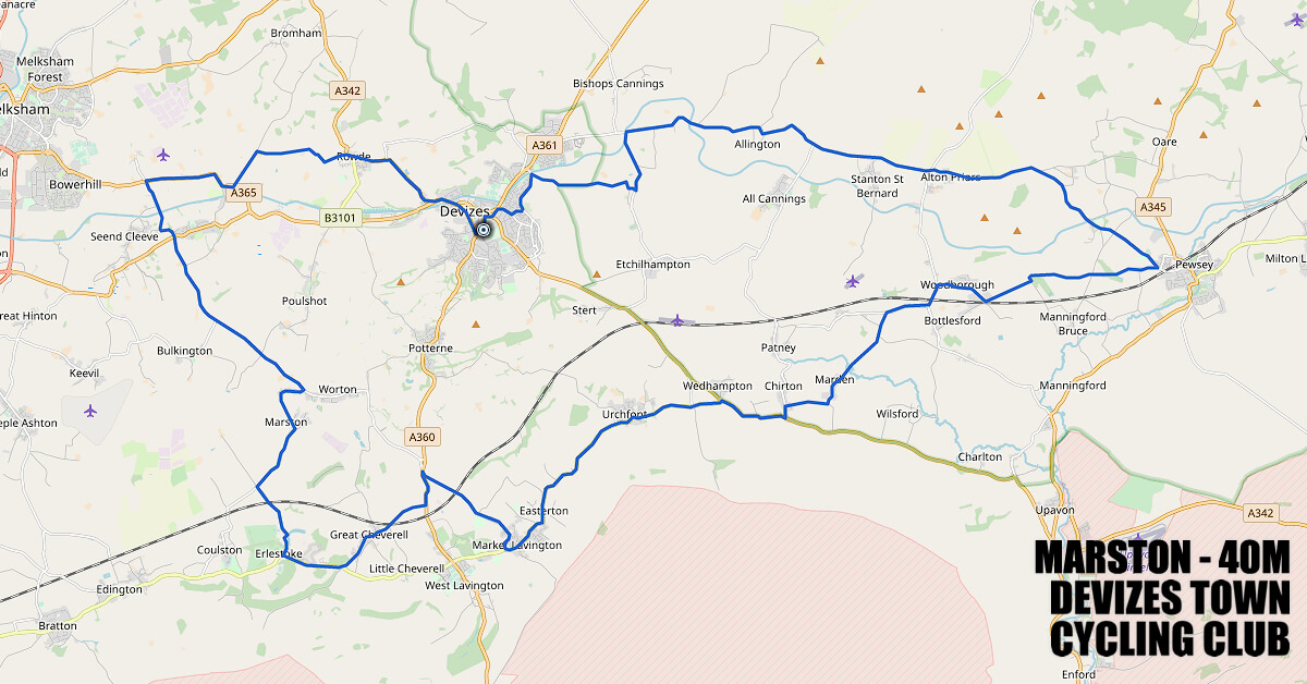 Marston 41 miles 1972 ft climbing Devizes Town Cycling Club